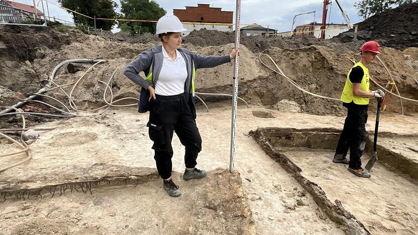 Tyrimas: kasinėdama senosios Klaipėdos teritoriją A. Lekniutė aptiko staigmenų.