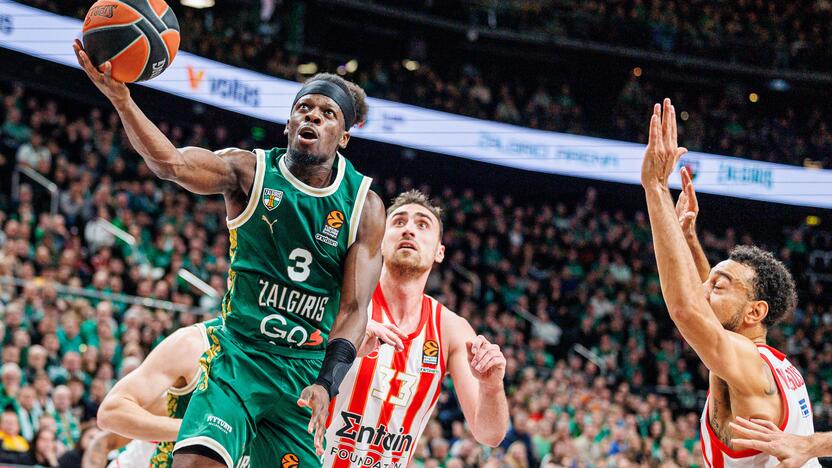 Eurolyga: Kauno „Žalgiris“ – Pirėjo „Olympiacos“ 85:92